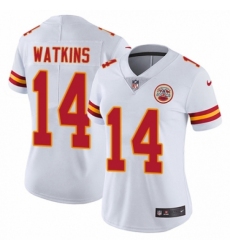 Women's Nike Kansas City Chiefs #14 Sammy Watkins White Vapor Untouchable Elite Player NFL Jersey