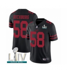 Men's San Francisco 49ers #58 Weston Richburg Black Alternate Vapor Untouchable Limited Player Super Bowl LIV Bound Football Jersey