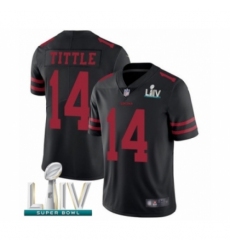 Men's San Francisco 49ers #14 Y.A. Tittle Black Alternate Vapor Untouchable Limited Player Super Bowl LIV Bound Football Jersey