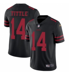 Youth Nike San Francisco 49ers #14 Y.A. Tittle Black Vapor Untouchable Limited Player NFL Jersey