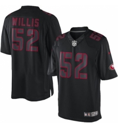 Men's Nike San Francisco 49ers #52 Patrick Willis Limited Black Impact NFL Jersey