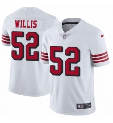 Men's Nike San Francisco 49ers #52 Patrick Willis Limited White Rush Vapor Untouchable NFL Jersey