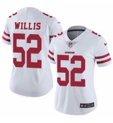 Women's Nike San Francisco 49ers #52 Patrick Willis White Vapor Untouchable Limited Player NFL Jersey