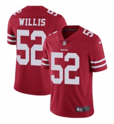Youth Nike San Francisco 49ers #52 Patrick Willis Red Team Color Vapor Untouchable Limited Player NFL Jersey