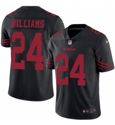 Men's Nike San Francisco 49ers #24 K'Waun Williams Limited Black Rush Vapor Untouchable NFL Jersey