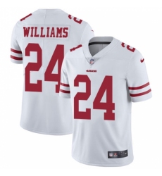 Men's Nike San Francisco 49ers #24 K'Waun Williams White Vapor Untouchable Limited Player NFL Jersey