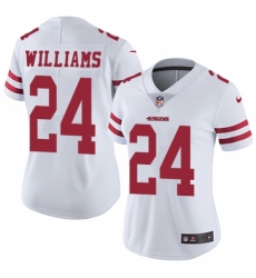 Women's Nike San Francisco 49ers #24 K'Waun Williams White Vapor Untouchable Limited Player NFL Jersey