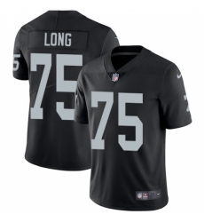Men's Nike Oakland Raiders #75 Howie Long Black Team Color Vapor Untouchable Limited Player NFL Jersey