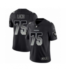 Men's Oakland Raiders #75 Howie Long Black Smoke Fashion Limited Football Jersey