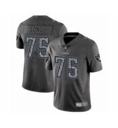 Men's Oakland Raiders #75 Howie Long Gray Static Fashion Limited Football Jersey