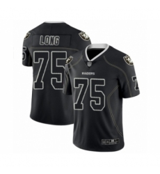 Men's Oakland Raiders #75 Howie Long Lights Out Black Limited Football Jersey
