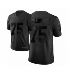 Men's Oakland Raiders #75 Howie Long Limited Black City Edition Football Jersey