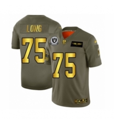 Men's Oakland Raiders #75 Howie Long Olive Gold 2019 Salute to Service Limited Football Jersey