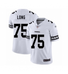 Men's Oakland Raiders #75 Howie Long White Team Logo Fashion Limited Football Jersey