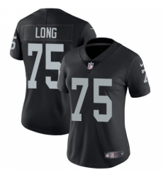 Women's Nike Oakland Raiders #75 Howie Long Black Team Color Vapor Untouchable Limited Player NFL Jersey