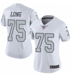 Women's Nike Oakland Raiders #75 Howie Long Limited White Rush Vapor Untouchable NFL Jersey