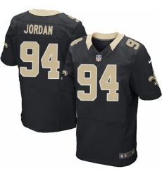 Men's Nike New Orleans Saints #94 Cameron Jordan Black Team Color Vapor Untouchable Elite Player NFL Jersey