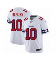 Men's Houston Texans #10 DeAndre Hopkins White Team Logo Fashion Limited Football Jersey