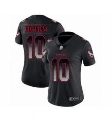 Women's Houston Texans #10 DeAndre Hopkins Limited Black Smoke Fashion Football Jersey