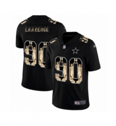 Men's Dallas Cowboys #90 DeMarcus Lawrence Black Statue of Liberty Limited Football Jersey
