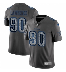 Men's Nike Dallas Cowboys #90 Demarcus Lawrence Gray Static Vapor Untouchable Limited NFL Jersey