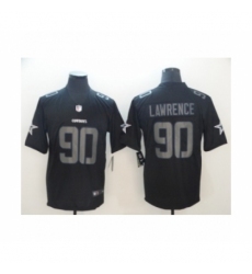 Men's Nike Dallas Cowboys #90 Demarcus Lawrence Limited Black Rush Impact NFL Jersey