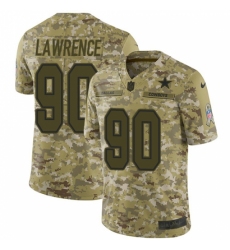 Men's Nike Dallas Cowboys #90 Demarcus Lawrence Limited Camo 2018 Salute to Service NFL Jersey