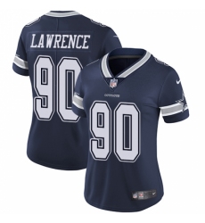 Women's Nike Dallas Cowboys #90 Demarcus Lawrence Navy Blue Team Color Vapor Untouchable Limited Player NFL Jersey
