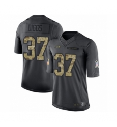 Men's Seattle Seahawks #37 Quandre Diggs Limited Black 2016 Salute to Service Football Jersey