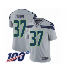 Youth Seattle Seahawks #37 Quandre Diggs Grey Alternate Vapor Untouchable Limited Player 100th Season Football Jersey