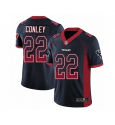 Youth Houston Texans #22 Gareon Conley Limited Navy Blue Rush Drift Fashion Football Jersey