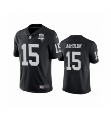Men's Oakland Raiders #15 Nelson Agholor Black 2020 Inaugural Season Vapor Limited Jersey