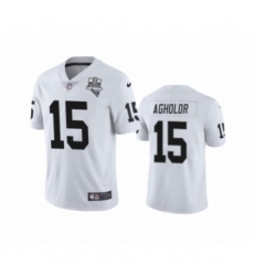 Men's Oakland Raiders #15 Nelson Agholor White 2020 Inaugural Season Vapor Limited Jersey