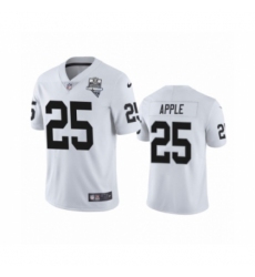 Men's Oakland Raiders #25 Eli Apple White 2020 Inaugural Season Vapor Limited Jersey