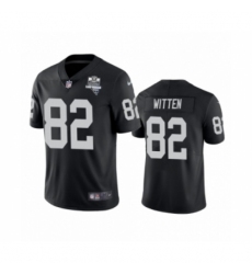 Men's Oakland Raiders #82 Jason Witten Black 2020 Inaugural Season Vapor Limited Jersey