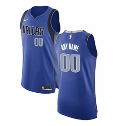 Men's Dallas Mavericks Nike Royal Authentic Custom Jersey - Icon Edition