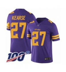 Youth Minnesota Vikings #27 Jayron Kearse Limited Purple Rush Vapor Untouchable 100th Season Football Jersey