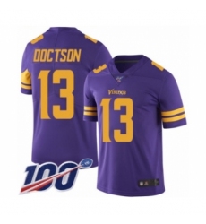 Youth Minnesota Vikings #13 Josh Doctson Limited Purple Rush Vapor Untouchable 100th Season Football Jersey