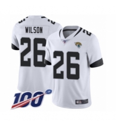 Men's Jacksonville Jaguars #26 Jarrod Wilson White Vapor Untouchable Limited Player 100th Season Football Jersey