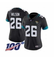 Women's Jacksonville Jaguars #26 Jarrod Wilson Black Team Color Vapor Untouchable Limited Player 100th Season Football Jersey