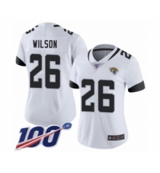 Women's Jacksonville Jaguars #26 Jarrod Wilson White Vapor Untouchable Limited Player 100th Season Football Jersey