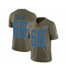 Youth Detroit Lions #66 Joe Dahl Limited Olive 2017 Salute to Service Football Jersey