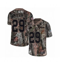 Youth Detroit Lions #29 Rashaan Melvin Limited Camo Rush Realtree Football Jersey