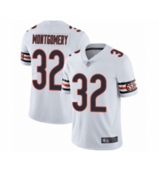Men's Chicago Bears #32 David Montgomery White Vapor Untouchable Limited Player Football Jersey
