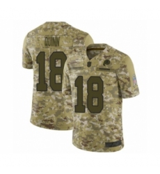 Youth Washington Redskins #18 Trey Quinn Limited Camo 2018 Salute to Service Football Jersey