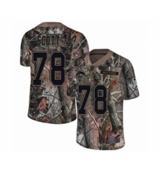 Men's Los Angeles Chargers #78 Trent Scott Limited Camo Rush Realtree Football Jersey
