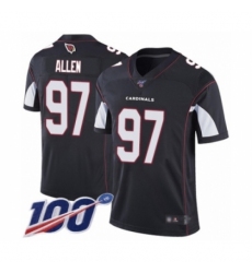 Men's Arizona Cardinals #97 Zach Allen Black Alternate Vapor Untouchable Limited Player 100th Season Football Jersey