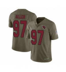 Youth Arizona Cardinals #97 Zach Allen Limited Olive 2017 Salute to Service Football Jersey