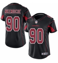 Women's Nike Arizona Cardinals #90 Robert Nkemdiche Limited Black Rush Vapor Untouchable NFL Jersey