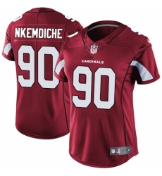 Women's Nike Arizona Cardinals #90 Robert Nkemdiche Red Team Color Vapor Untouchable Limited Player NFL Jersey